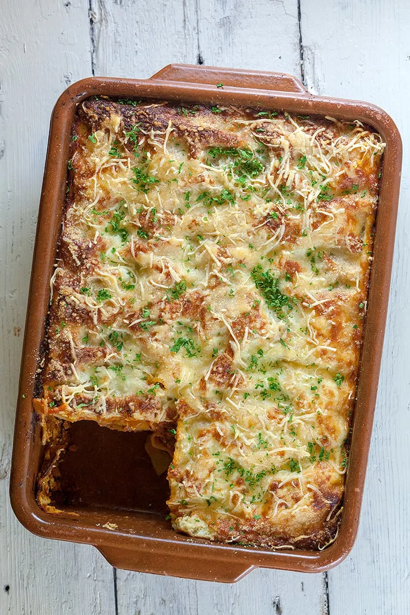 Lasagne met gehakt en ricotta
