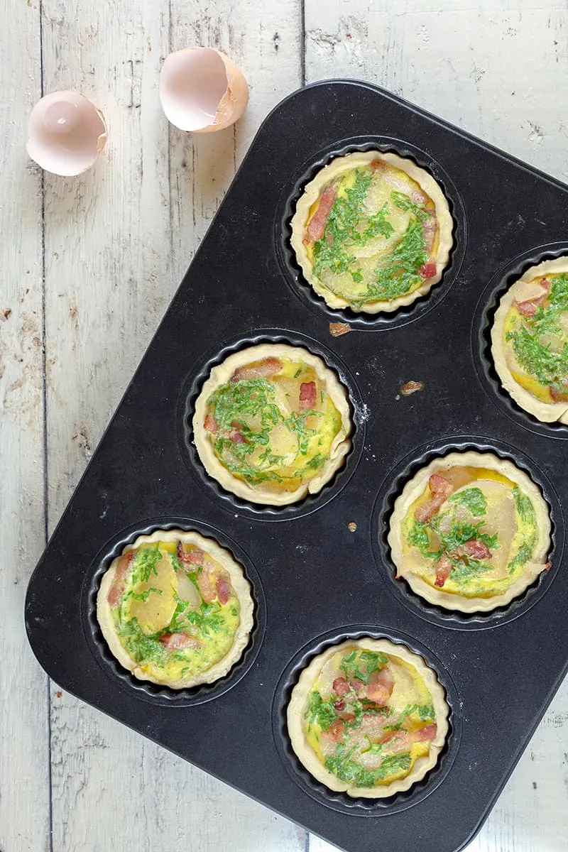 Hartige taartjes met meiknol