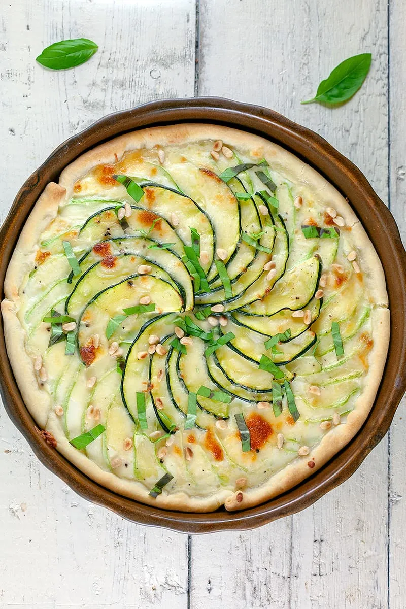 Courgette quiche