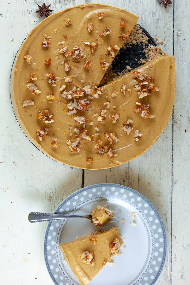 No-bake pompoen cheesecake