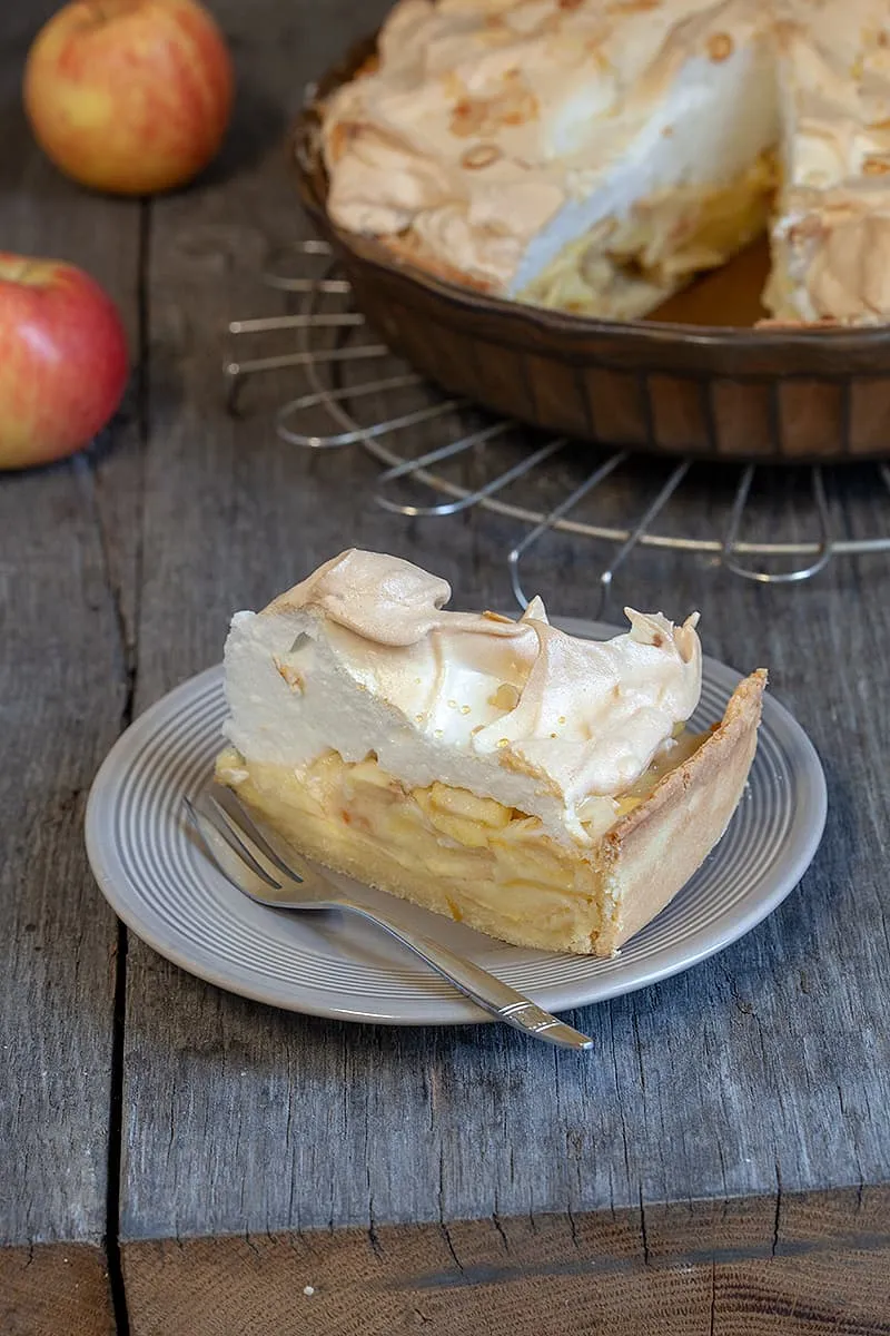 Appel meringue taart