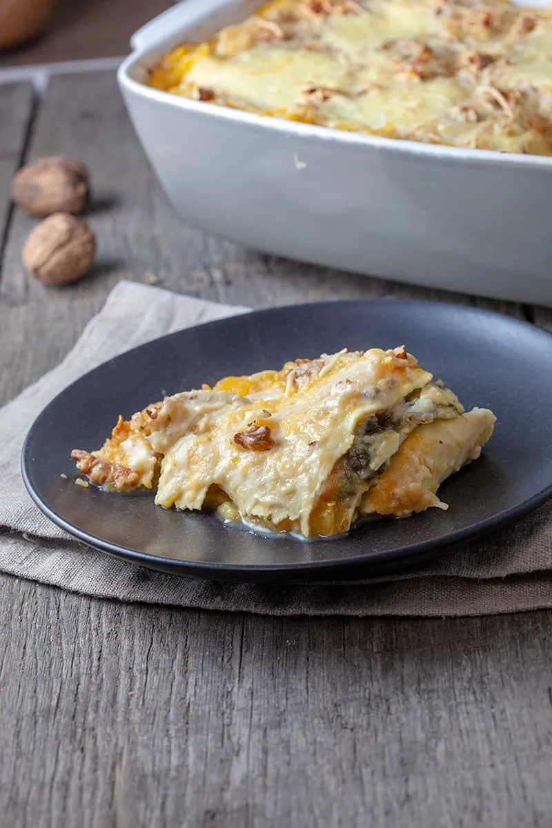Lasagne met pompoen en spinazie