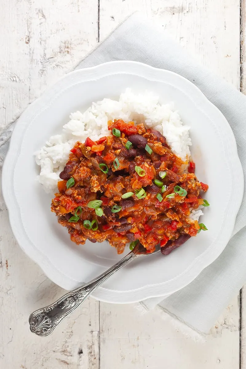 Chili con pollo (Chili met kip)