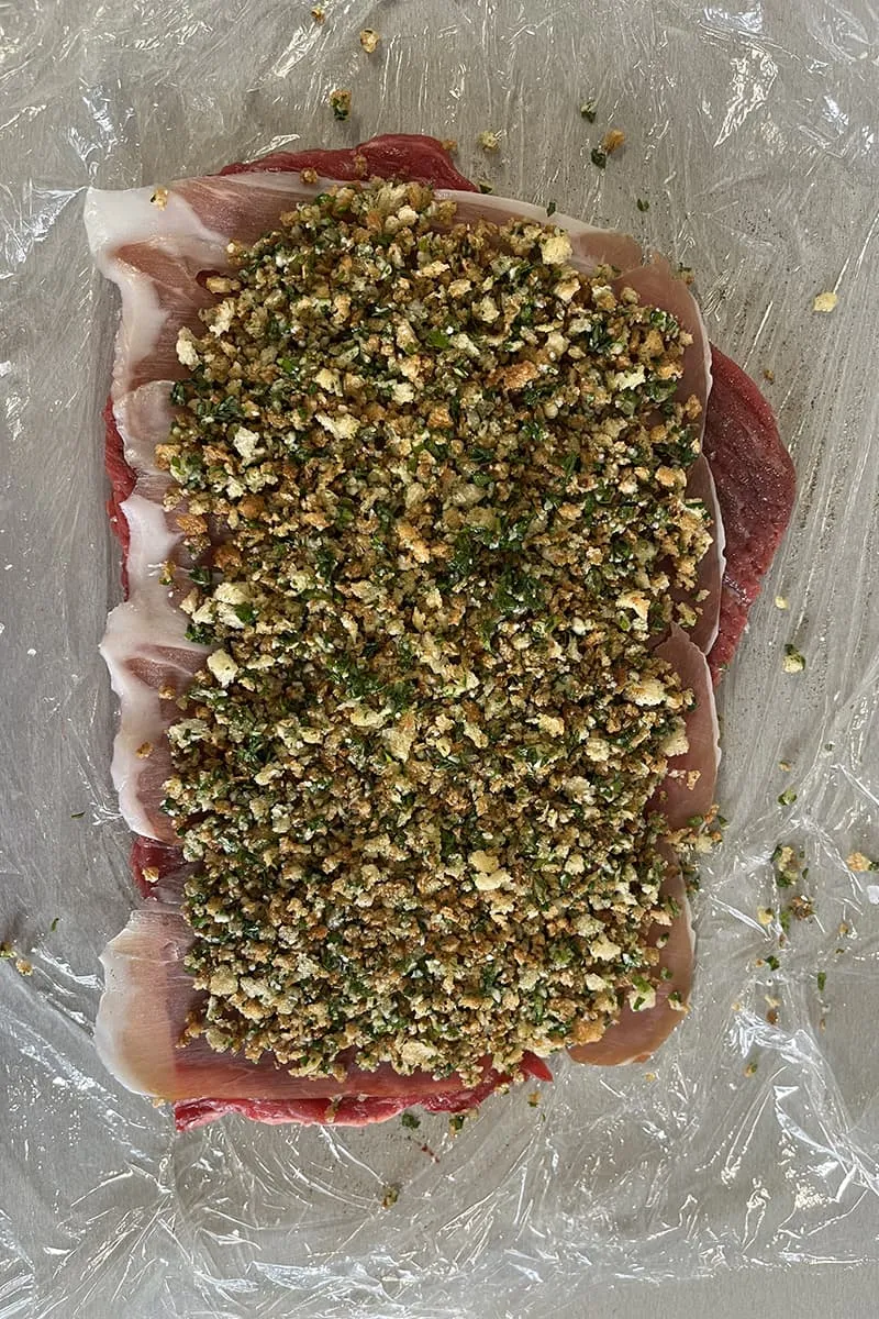 Braciole met tomatensaus maken - stap 2