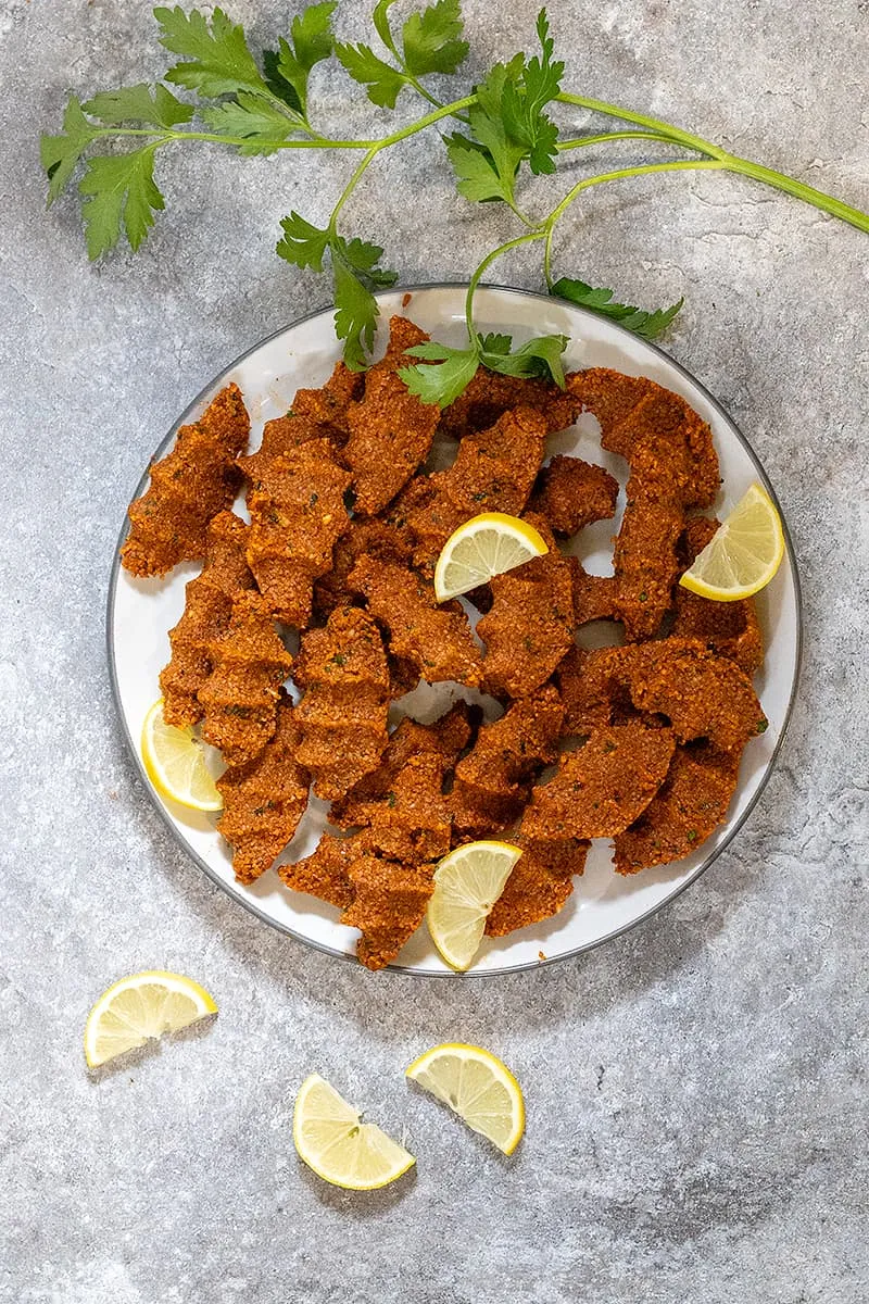 Çiğ köfte - vegan Turkse meze