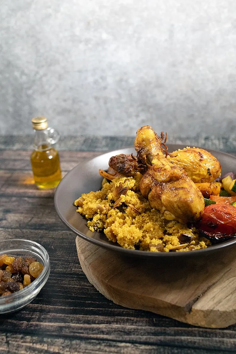 Couscous met kip en groenten