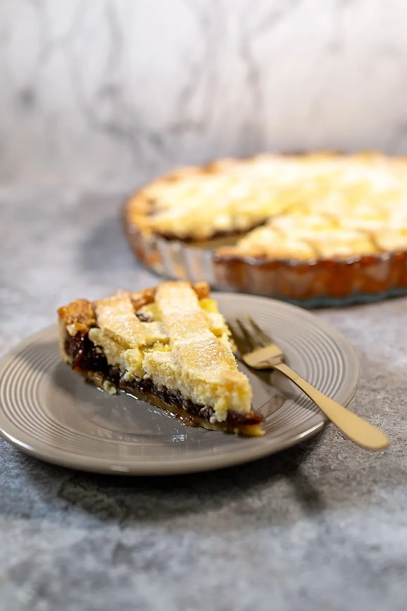 Kersentaart met ricotta - Een Italiaanse ricottataart