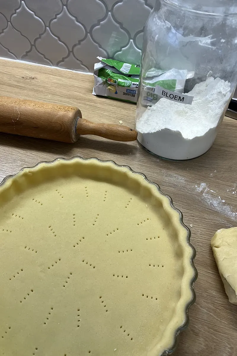 Kersentaart met ricotta - Een Italiaanse ricottataart voorbereiding - stap 1