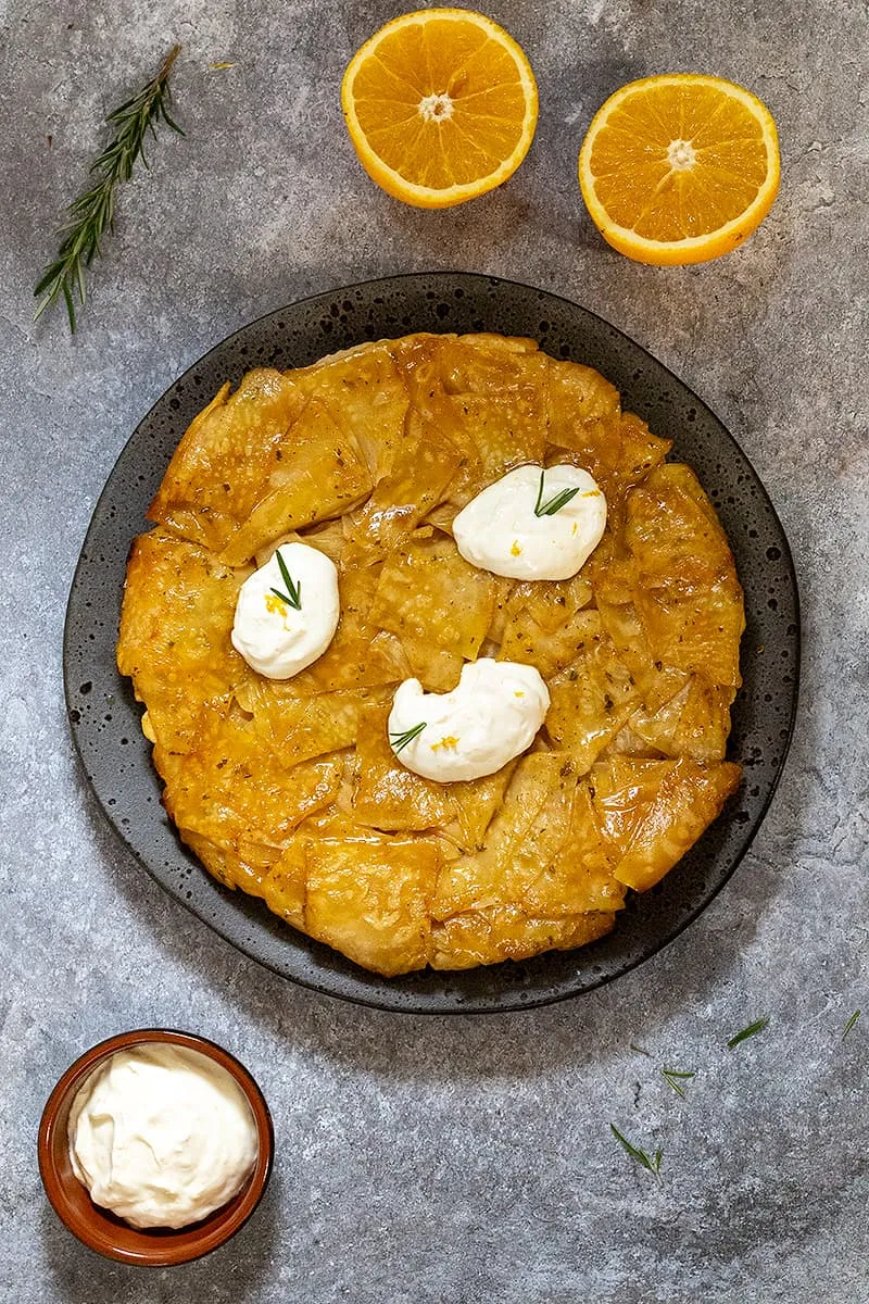 Knolselderij tarte tatin