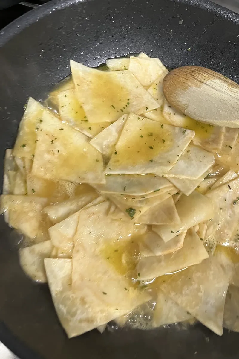 Knolselderij tarte tatin voorbereiden - stap 1