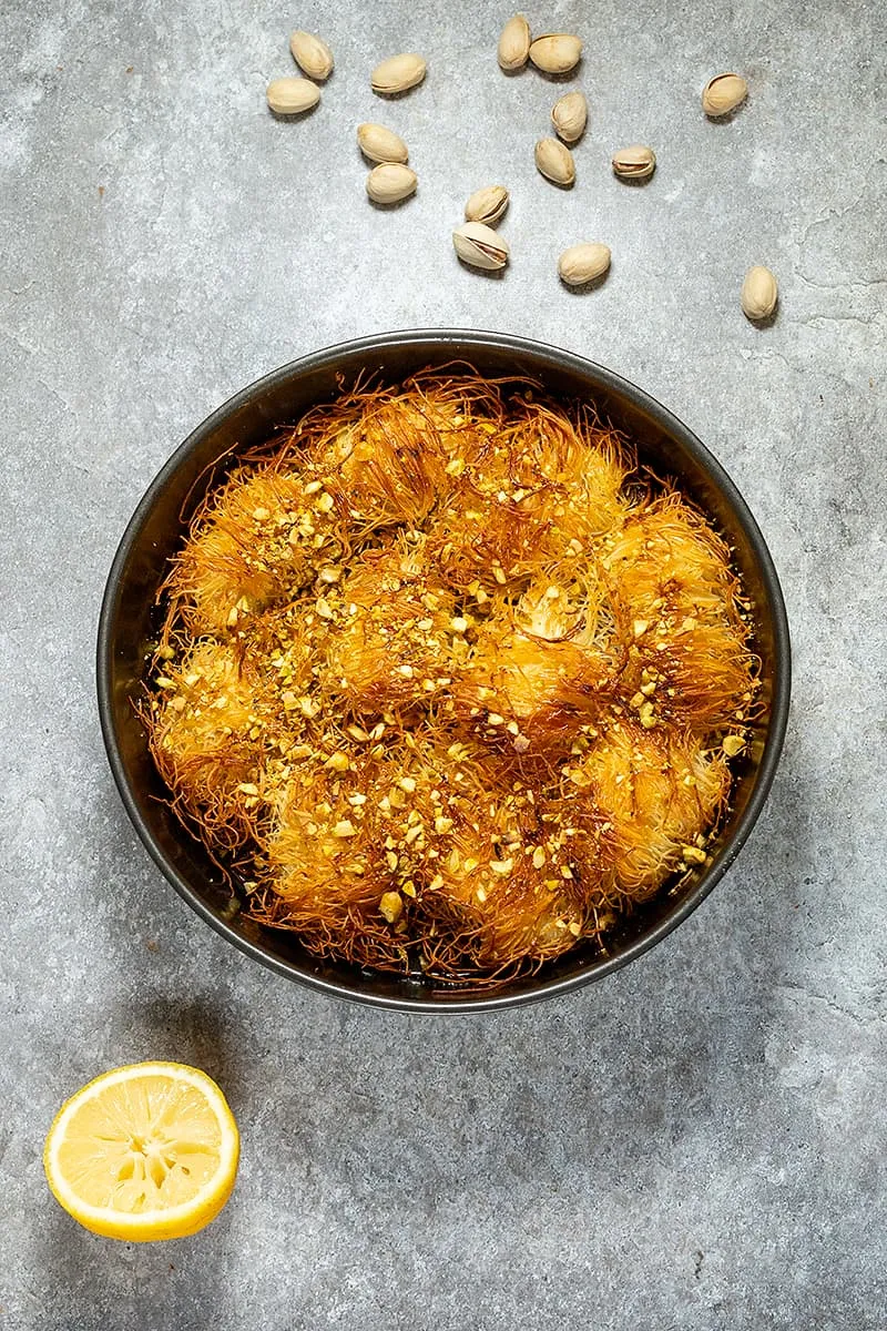 Künefe rolletjes met ricotta