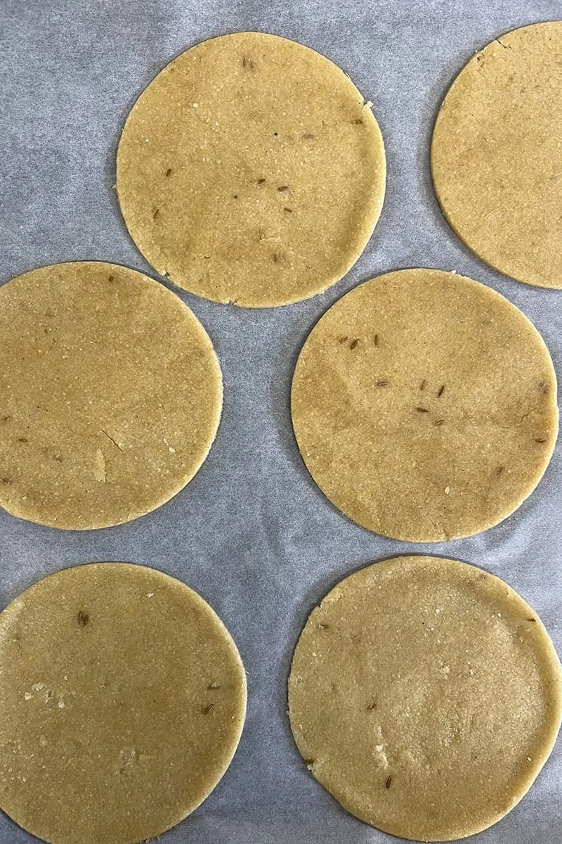 Papadums voor frituren