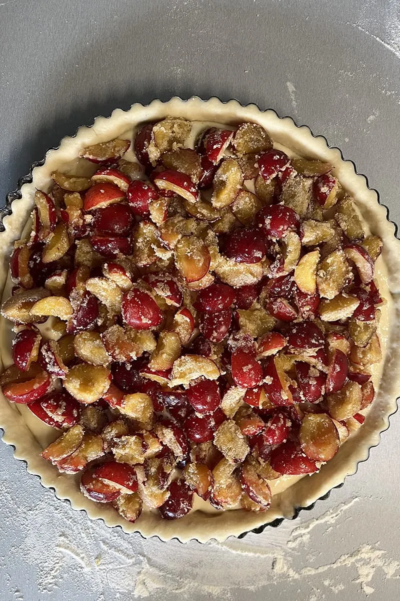 Pruimenvlaai voorbereiden