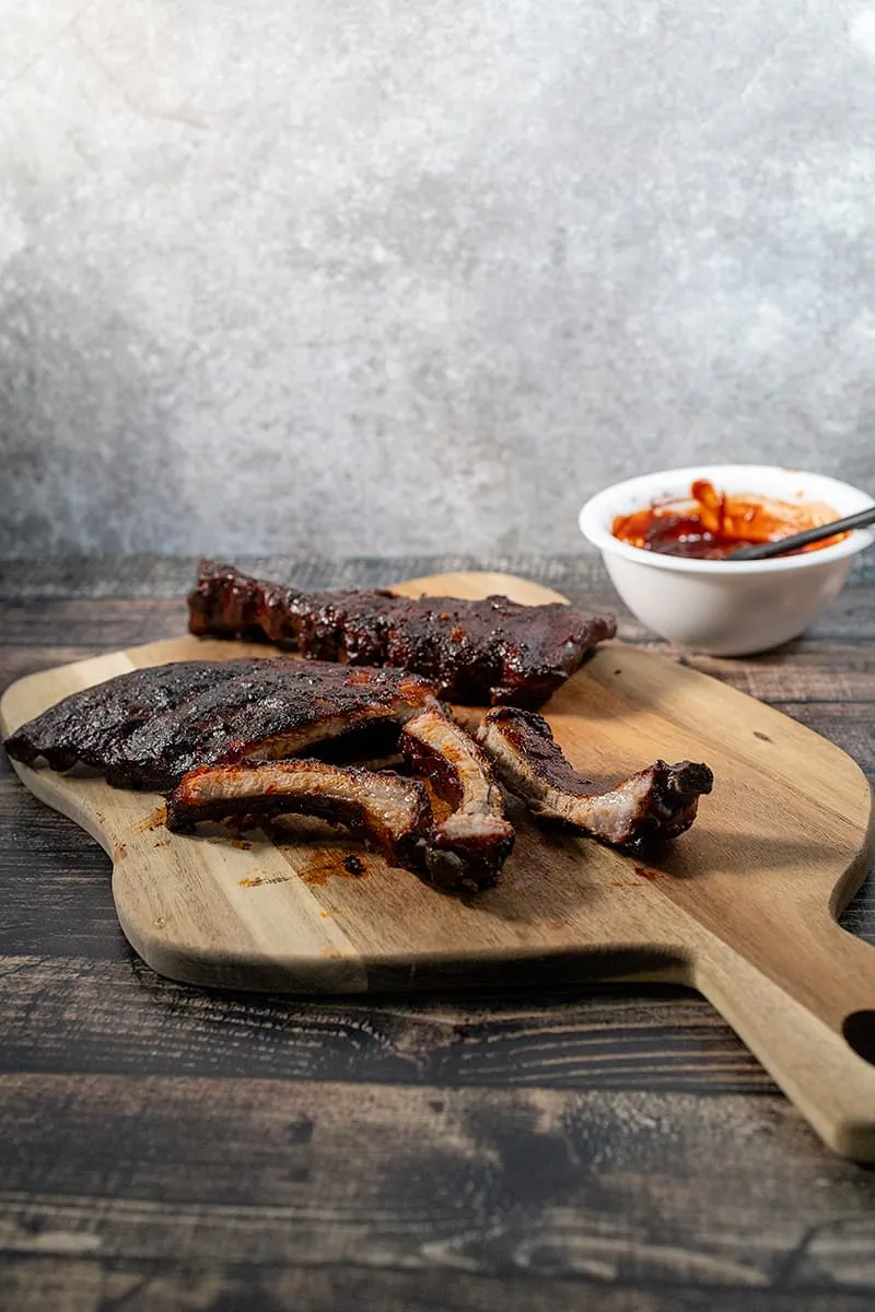 Spareribs van de BBQ