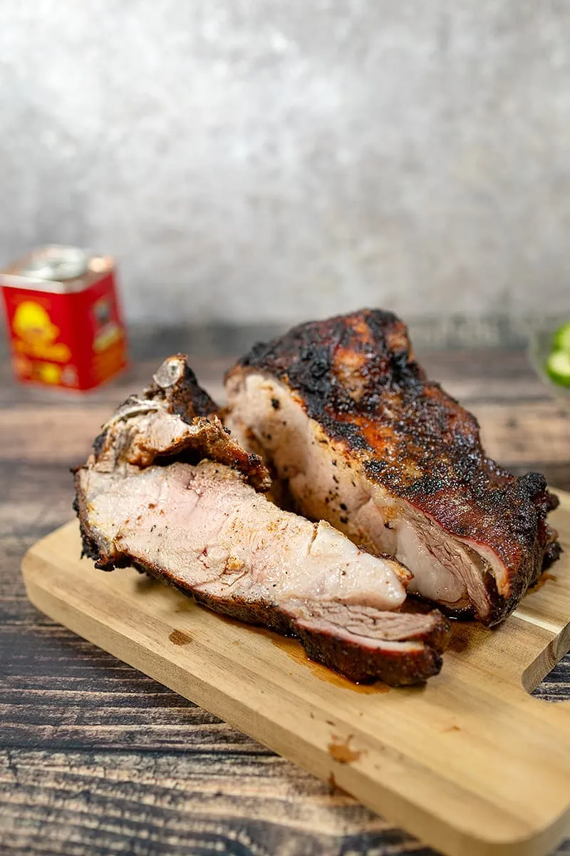 Varkenslende van de BBQ