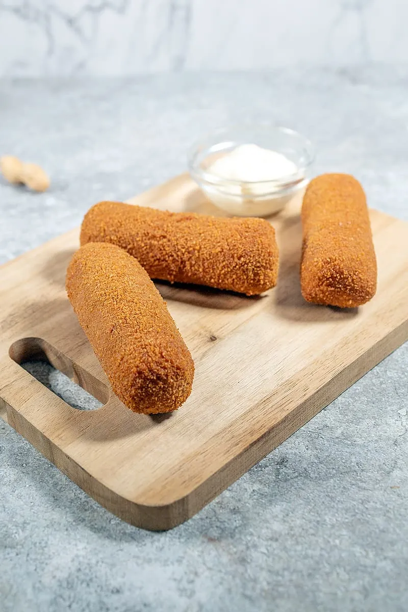 Zelfgemaakte satékroketten