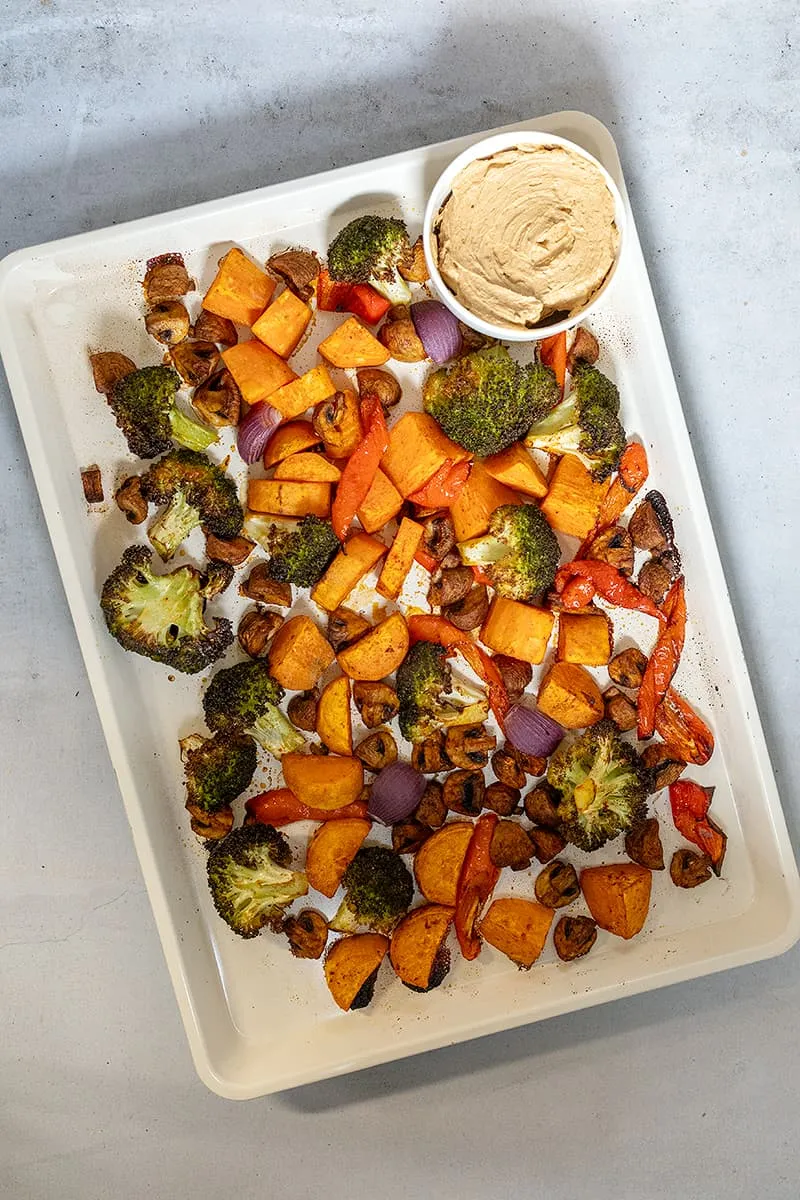 Zoete aardappel traybake