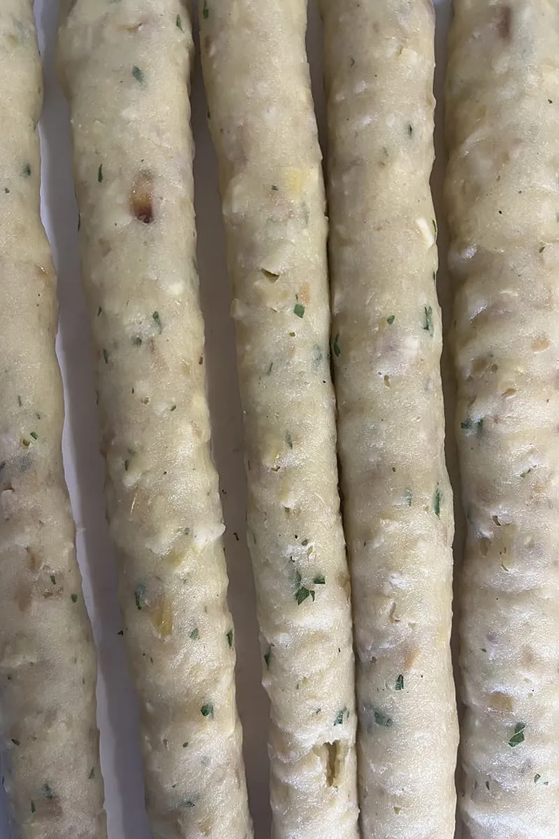 Aardappelkroketjes met kastanjes - stap 2