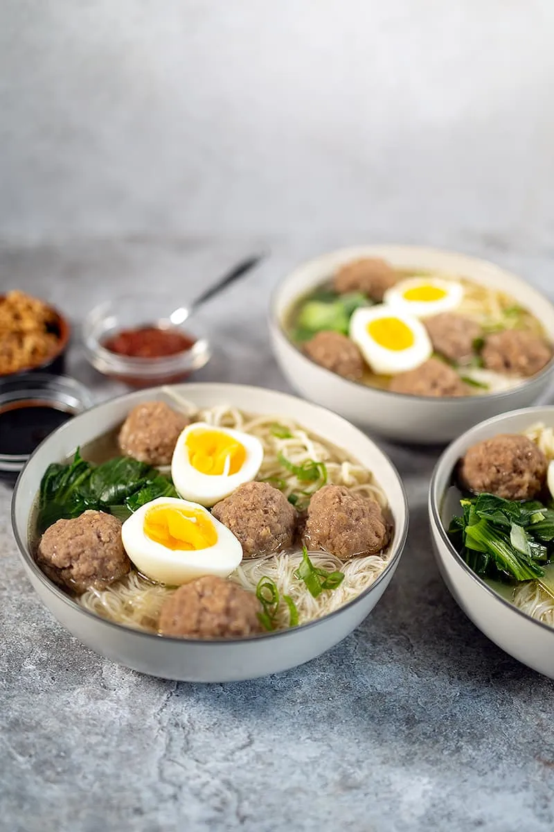 Bakso soep - Indonesische soep met balletjes