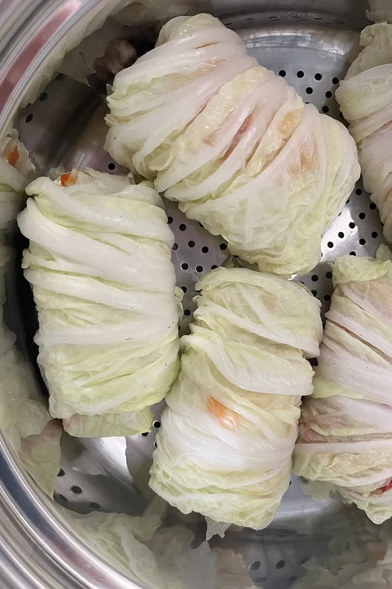 Chinese koolrolletjes met kalkoen voorbereiding - stap 3