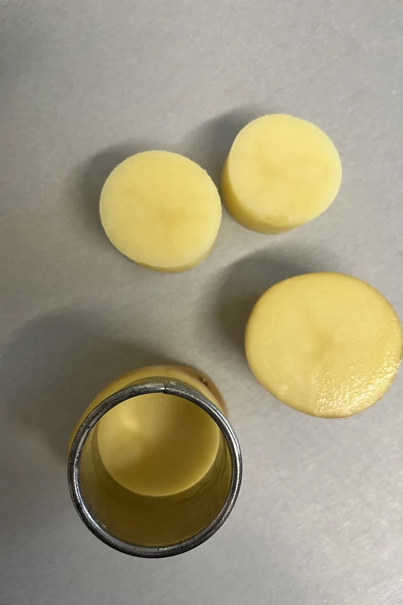 Fondant aardappelen voorbereiding - stap 1