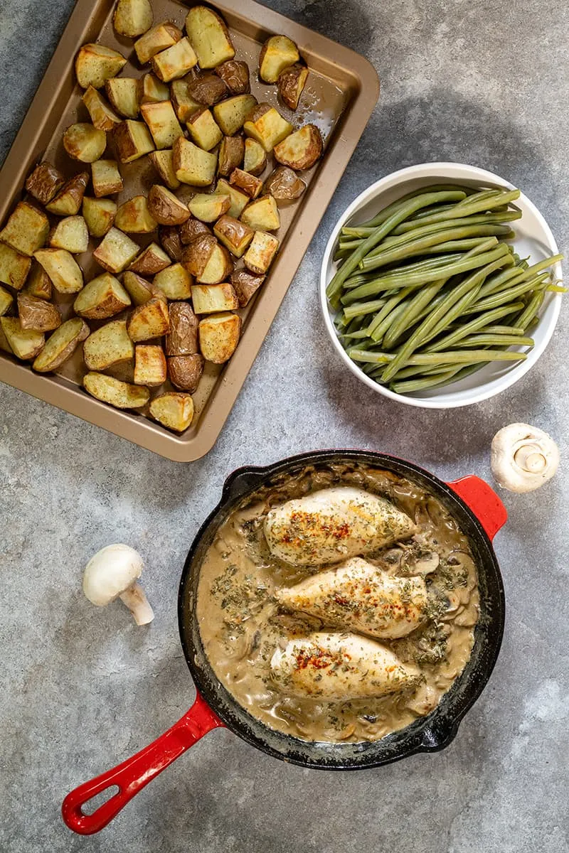 Kip in champignonsaus - met een Aziatische twist