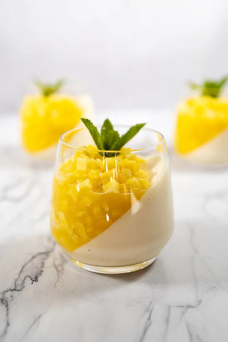 Mango panna cotta - heerlijk romig en zacht