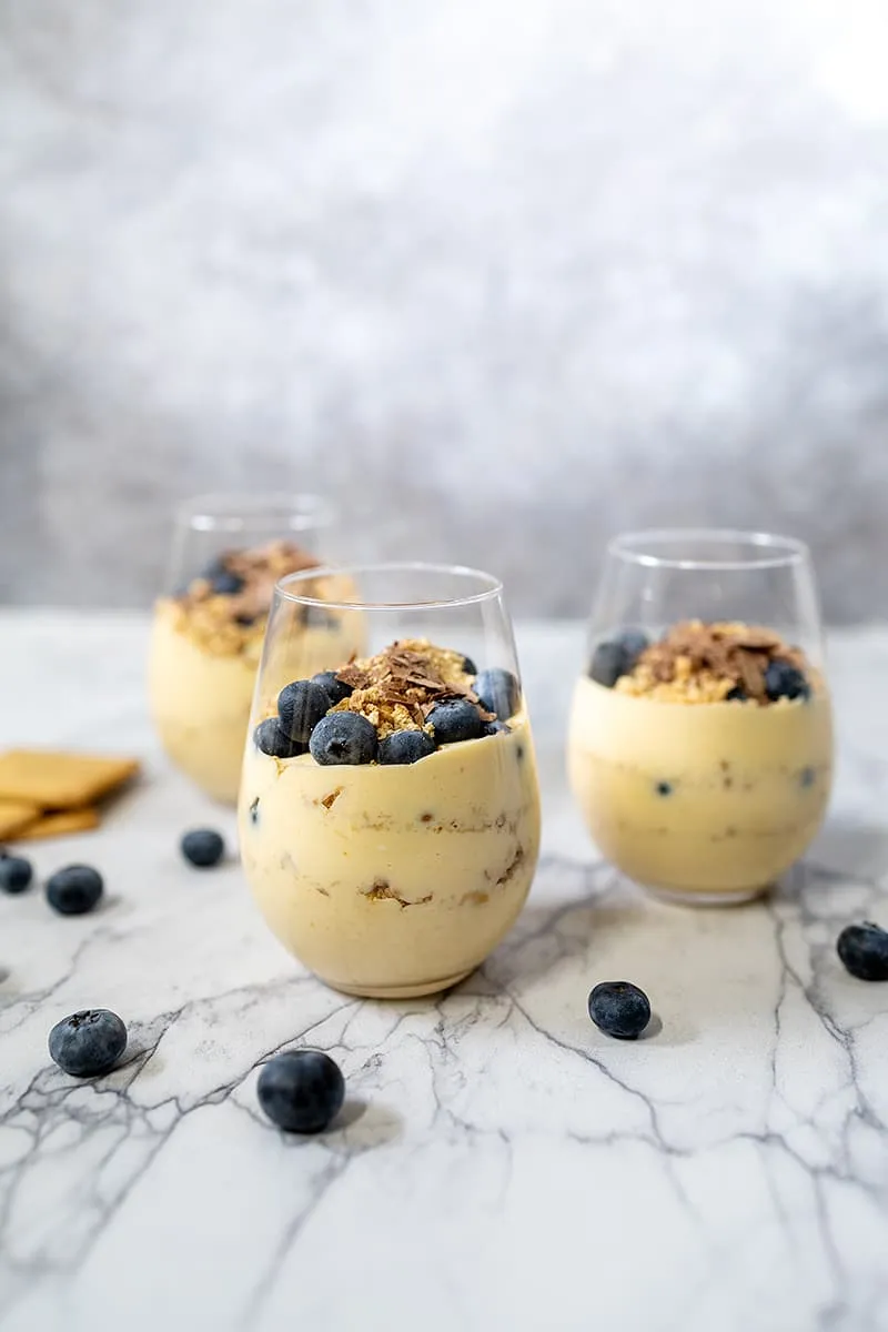 Mango toetje in een glaasje - makkelijk en snel!