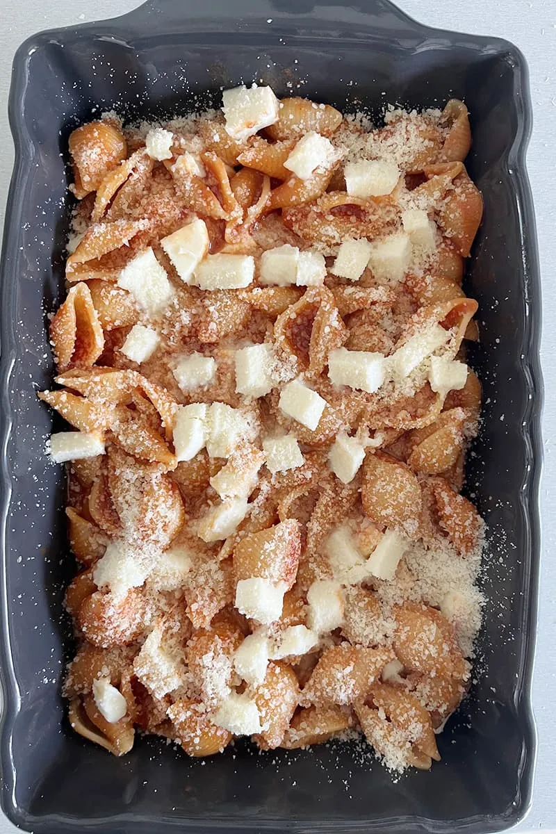 Pasta alla sorrentina voorbereiding