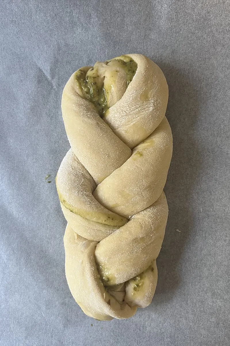 Pesto brood voorbereiding - stap 3