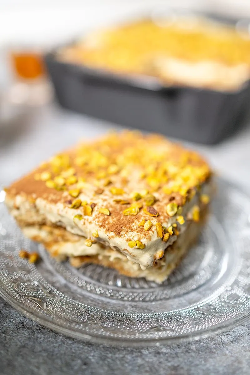Pistache tiramisu - een klassieke tiramisu met een volle pistache smaak