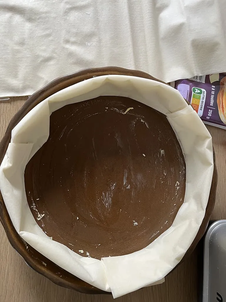 Raclette kaas quiche voorbereiding - stap 3