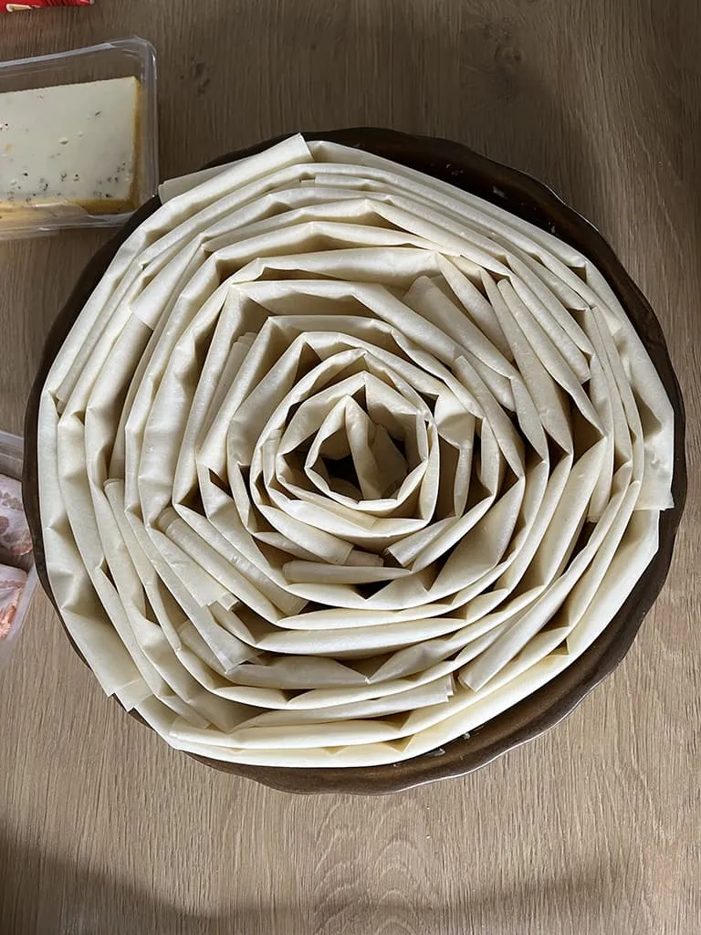 Raclette kaas quiche voorbereiding - stap 5