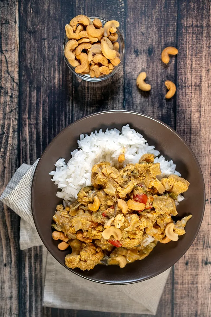 Vegetarische curry uit de slowcooker