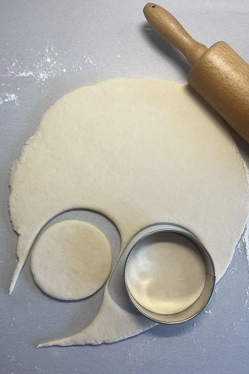 Bao buns rondjes uitsteken