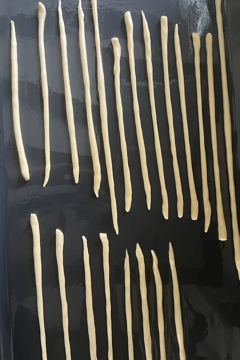 Zelf grissini maken voorbereiding - stap 2