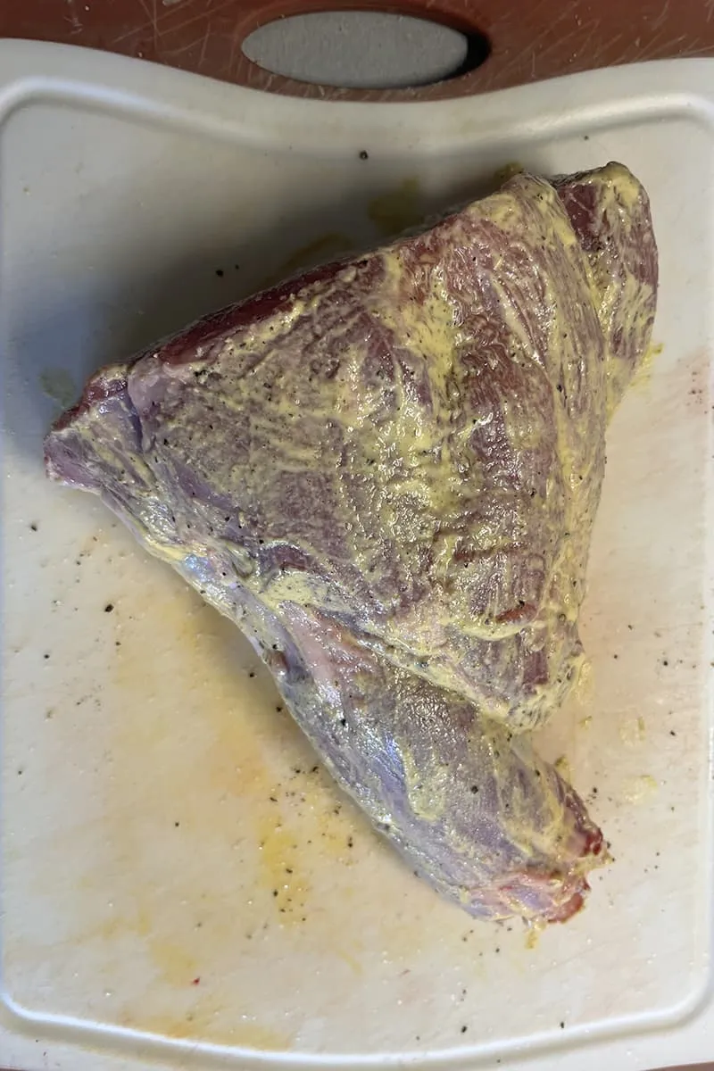 Lamsbout met kruidenkorst voorbereiding - stap 2