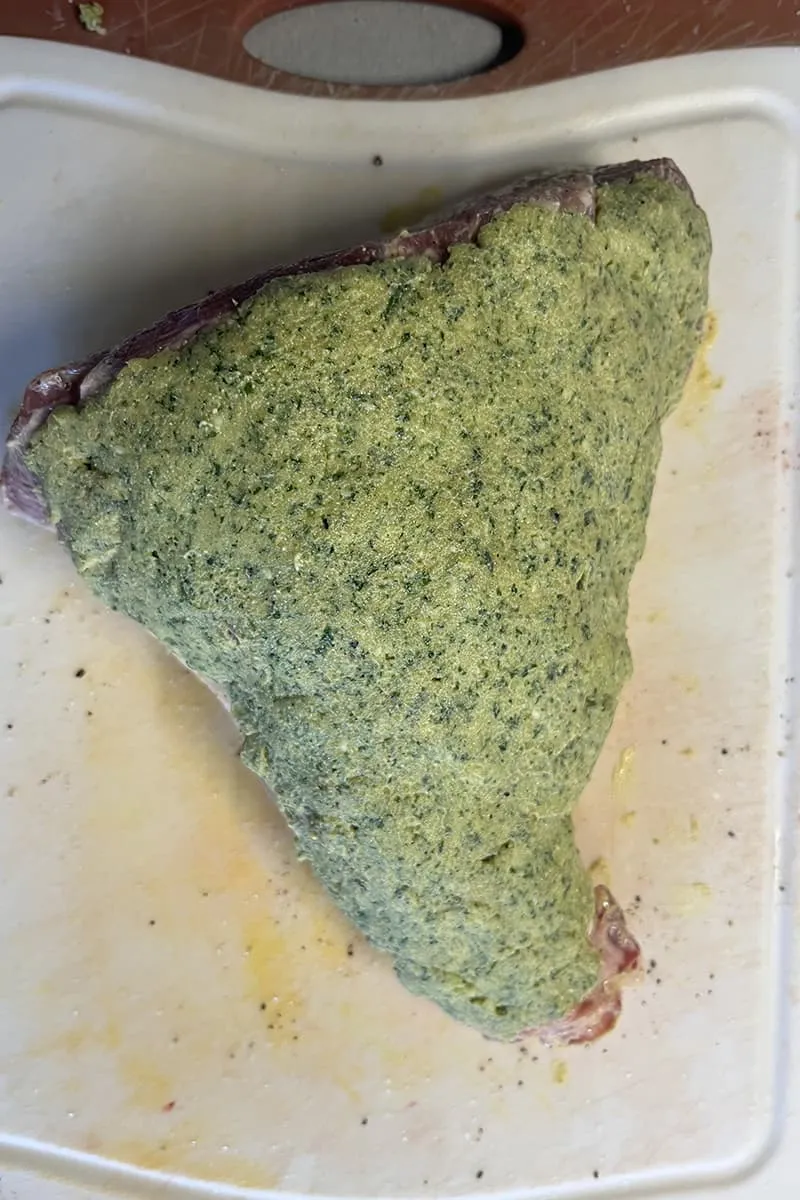 Lamsbout met kruidenkorst voorbereiding - stap 3