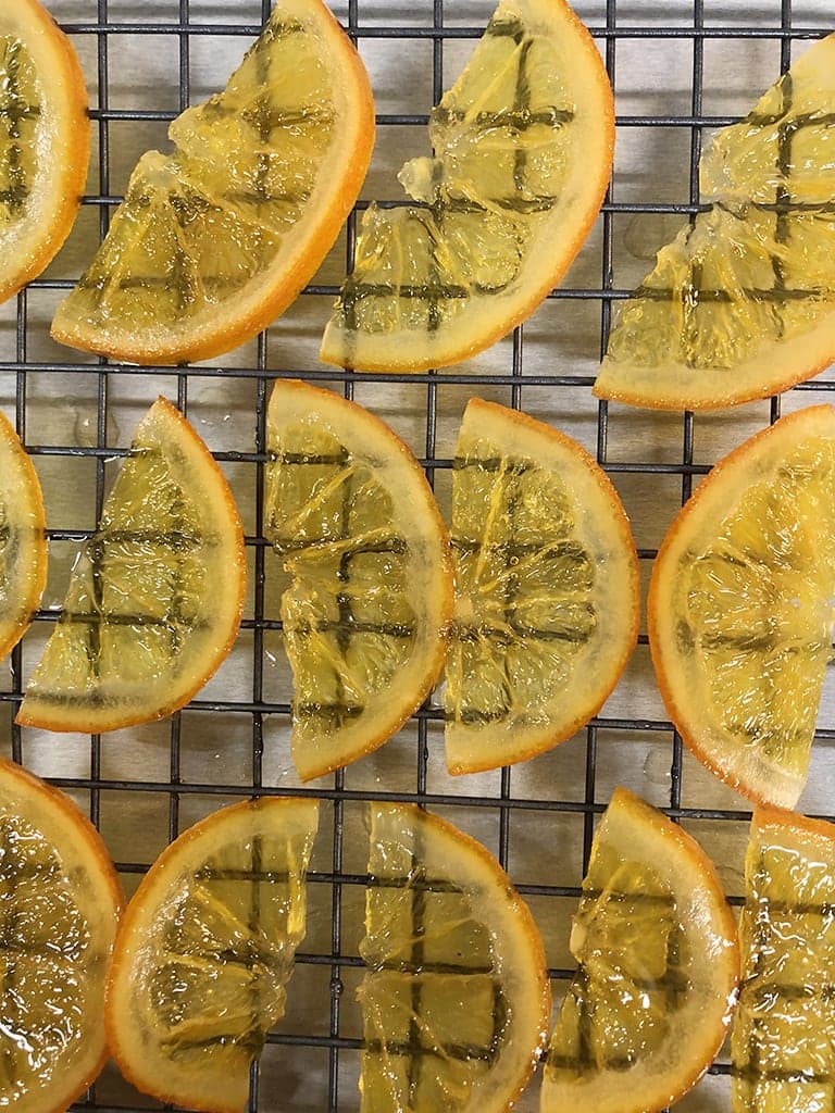 Gekonfijte sinaasappelpartjes