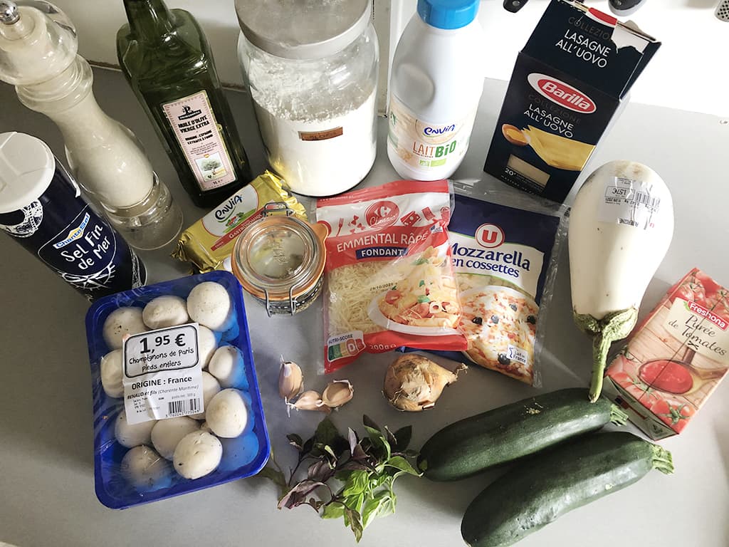 Vegetarische lasagne Ingrediënten