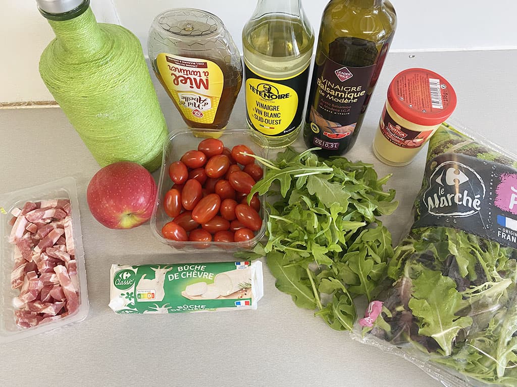 Geitenkaas salade ingrediënten