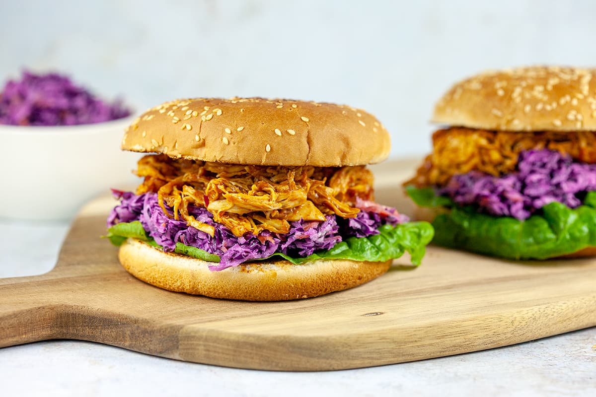Snelle pulled chicken
