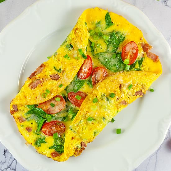Spinazie omelet