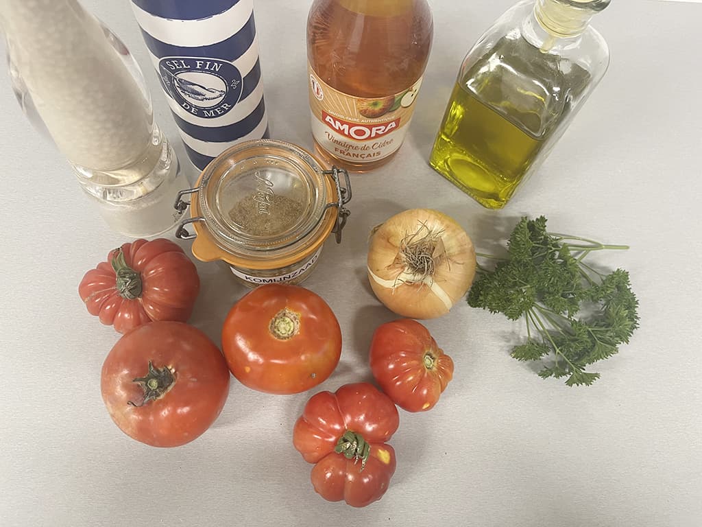 Marokkaanse tomatensalade Ingrediënten