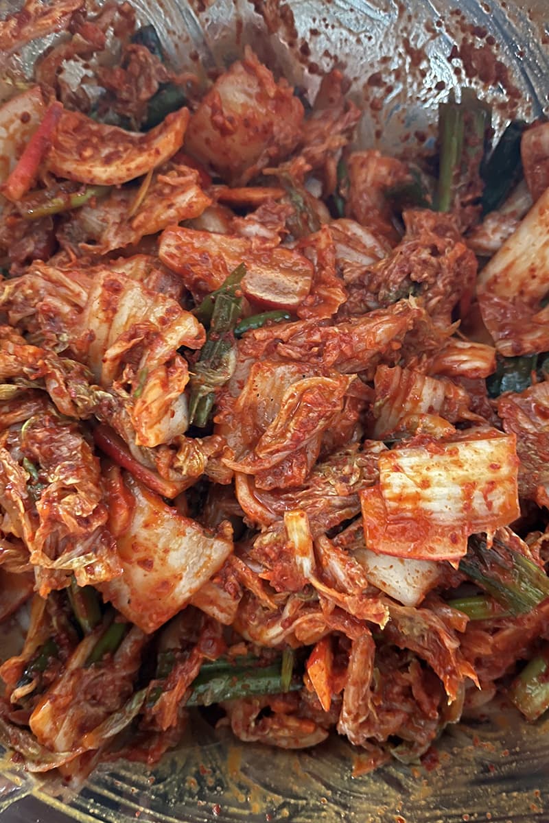 Kimchi zelf maken - stap 2