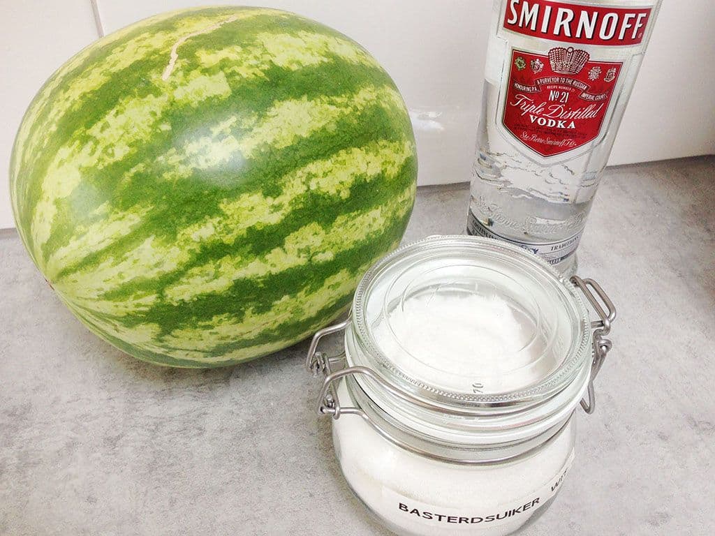 Wodka watermeloen-ijsjes Ingrediënten