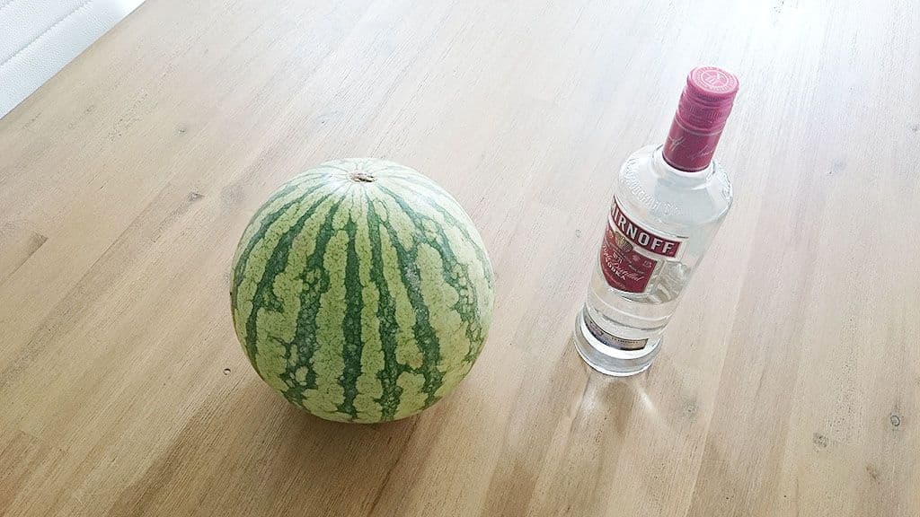 Dronken watermeloen met wodka Ingrediënten
