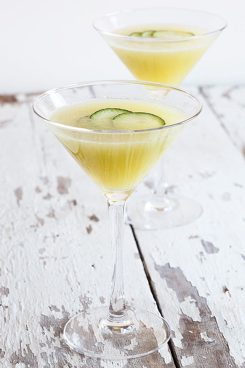 Galia meloen komkommer cocktail