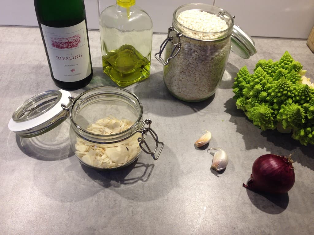 Vegetarische risotto met romanesco Ingrediënten