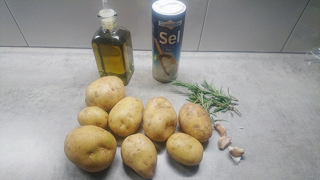 Aardappelpartjes uit de oven met rozemarijn en knoflook Ingrediënten